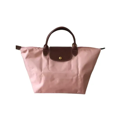 LONGCHAMP Le Pliage Нейлоновая холщовая сумка сумка-пельмени большая сумка женская розовая чайный коричневый