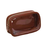 Полупрозрачный, кофейный, ручной, макияж, сумка