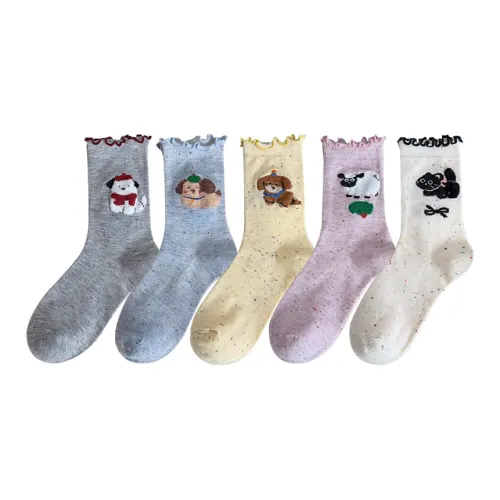 Mulong Family Носки Crew Женские упаковка из 5 пар