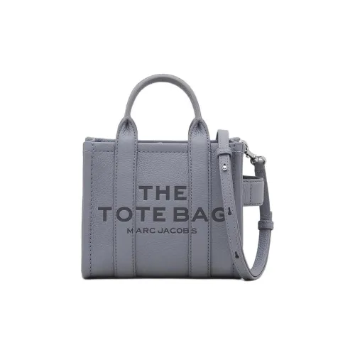 MARC JACOBS Full GRAIN LEATHER Тоут Сумка Сумка для покупок Сумка на плечо Сумка обычная Женская Волчий серый