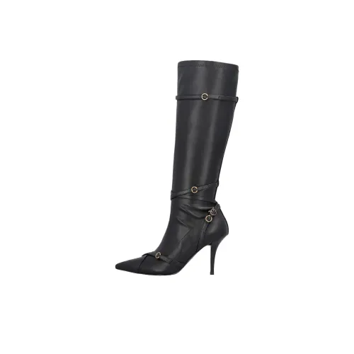 PINKO Колено Высокие сапоги 9,5 см Женские Черный