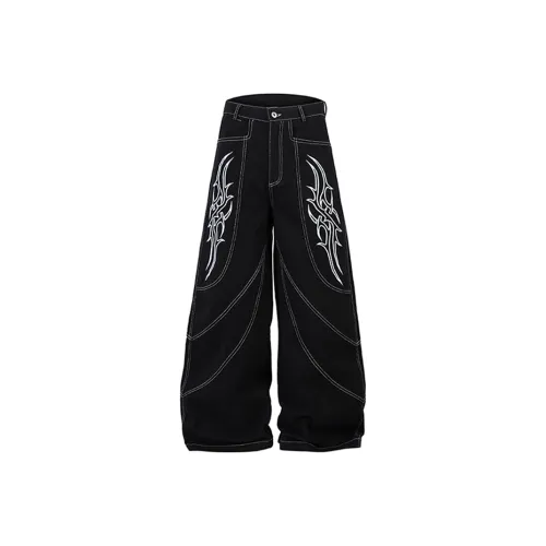 HKRXEC Черные Мужские Джинсы