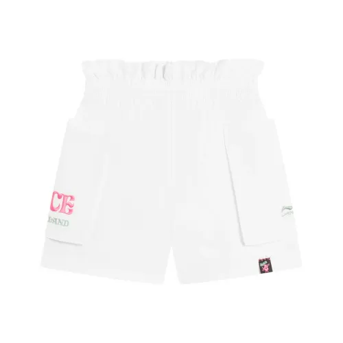 LINING YOUNG Li NING X Disney Alice Kids Shorts Baby White