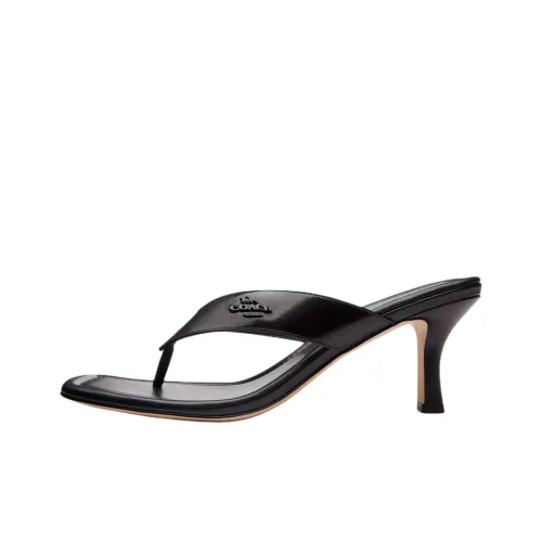 COACH Шлепанцы Черные Женские