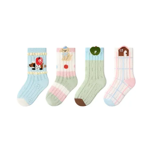 Primeet Яблоко Щенок 4 шт Kids Носки