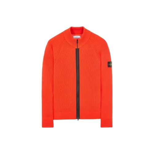 STONE ISLAND Трикотаж Мужской Лобстер Красный