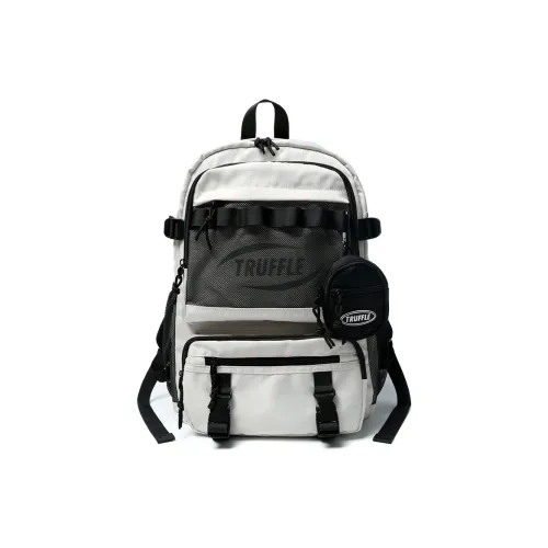 TRUFFLE Ткань Рюкзак Унисекс Экрю Серый Классический Черный