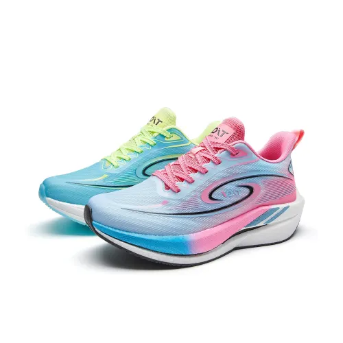 VOIT Беговые кроссовки Низкий топ Правая сторона Неоновый зеленый Розовый Красный Несовпадающие Унисекс