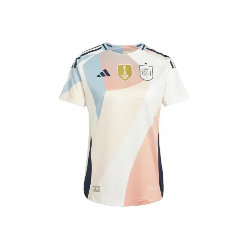 Adidas SpainTEAM 25 Гостевой Аутентичный Футбол Джерси Женские Мел Белый