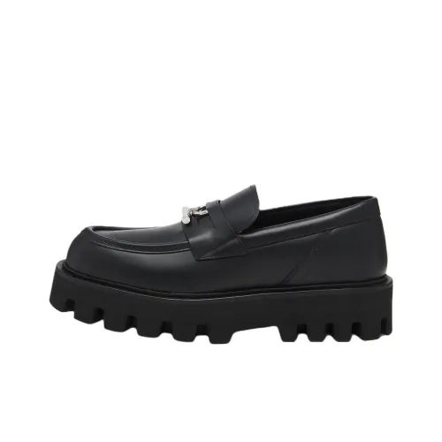 Alexander McQueen T Bar Лоферы 5 см Мужской Черный