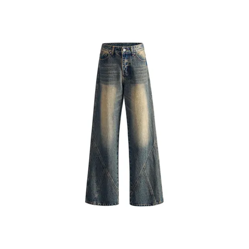 FOREVER 21 Винтажные синие унисекс джинсы