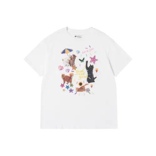 MeihaoStore Белая унисекс футболка
