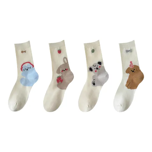 Mulong Family Носки Crew Женские упаковка из 4 пар