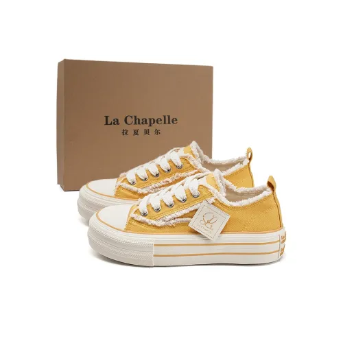 La Chapelle Износостойкий и Легкий Низкий Топ Кеды Женские Желтые