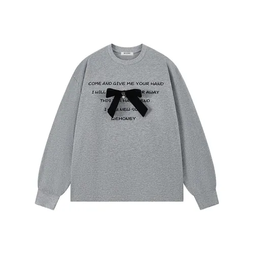 WE HONEY Вересковый серый Унисекс Футболка