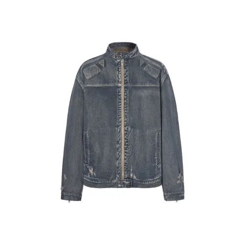 K09SAUCE Промытый синий Унисекс Джинсовые куртки