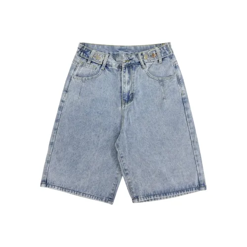 Мед Светло-синий Женские Джинсовые Шорты