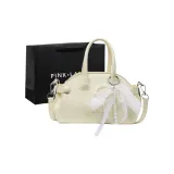 Желтая сумка для покупок с украшением