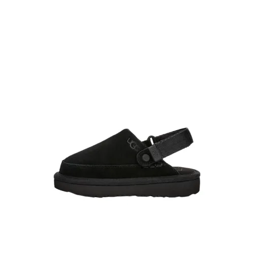 UGG Goldenstar Clog Амортизация Износостойкий Низкий Топ Детские Лифт Кроссовки Черные для Дети Возрастом 3-7 Лет