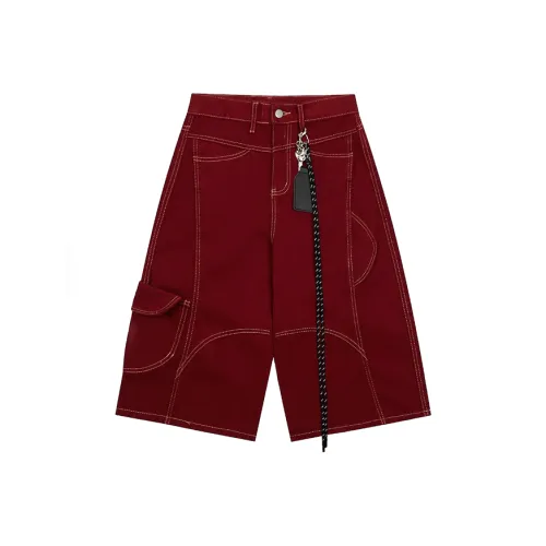 HKRXEC Red Men's Cargo Shorts HKRXEC Красный Мужские Карго Шорты