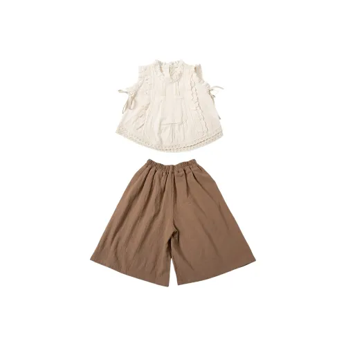 La Cergo Повседневная спортивная одежда 2 предмета комплект кофе для детей в возрасте 3-7 лет