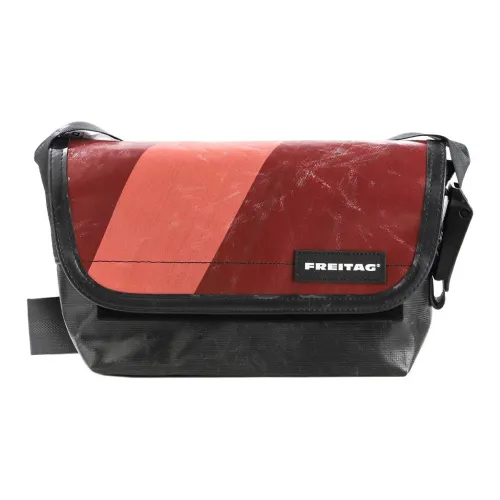 FREITAG Полиэстер Курьерская Сумка Сумка через плечо Сумка на плечо Унисекс Черный Красный
