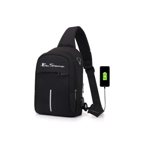 BEN SHERMAN Полиэстер Sling Сумка Стандартная Унисекс Черный Темно-Серый