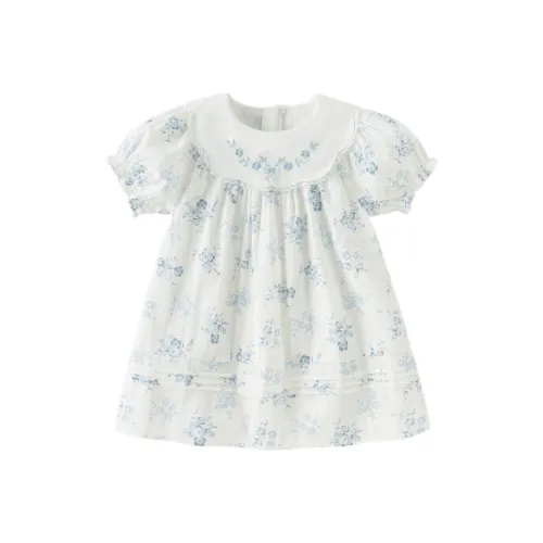 DAVE BELLA Платье Белое основание с принтом для детей 3-7 лет