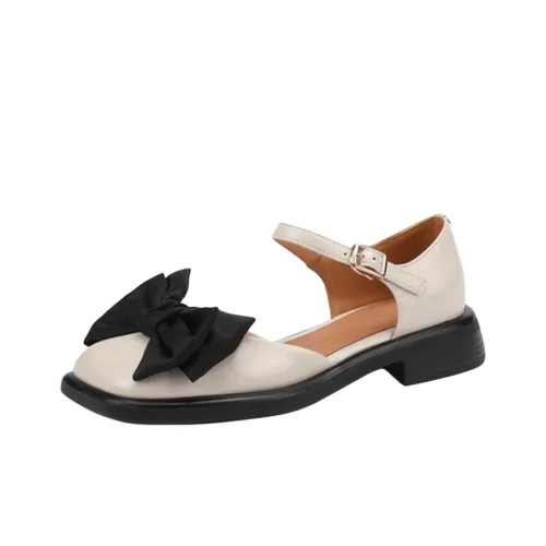 Wuji Квадратный каблук Mary Jane Женские туфли