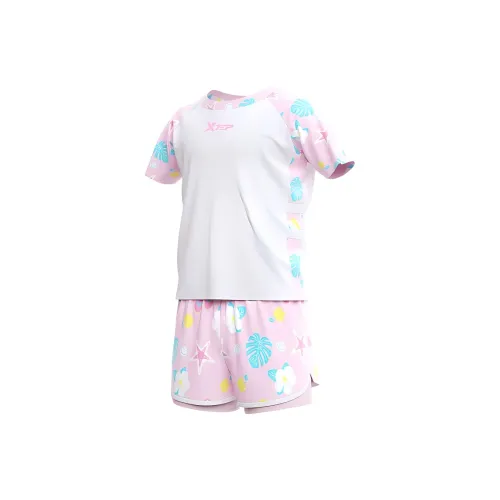 XTEP Детский купальник 2 предмета набор розовый для детей 3-7 лет