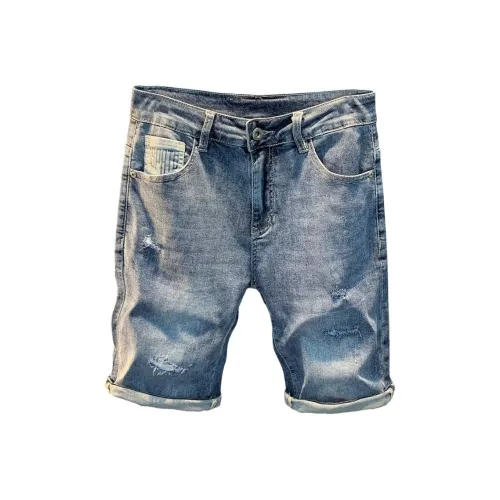 Zomuros Синие Унисекс Джинсовые Шорты