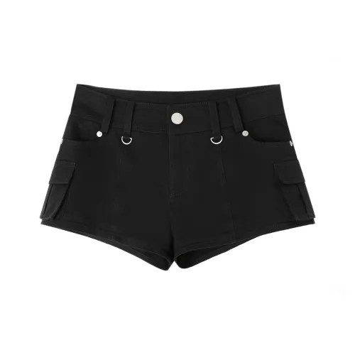 YEARNED Черные Женские Джинсовые Шорты