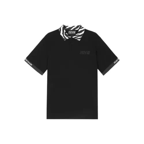 VERSACE SS25 Поло Мужское Черное