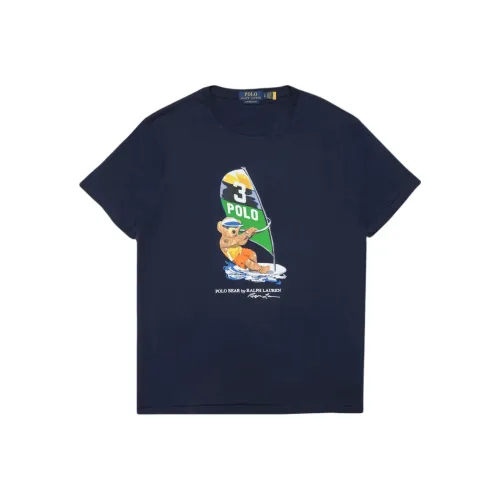 Polo Ralph Lauren SS24 T Рубашка Мужская Морской Синий