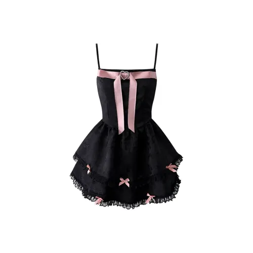 MO VOICE Платье с бантом женские слиплатья