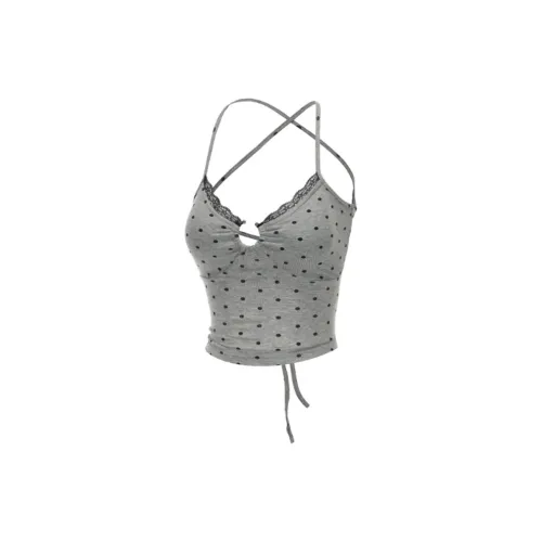 METE WHALE MT Серый Гороховый узор Женские Камисоли