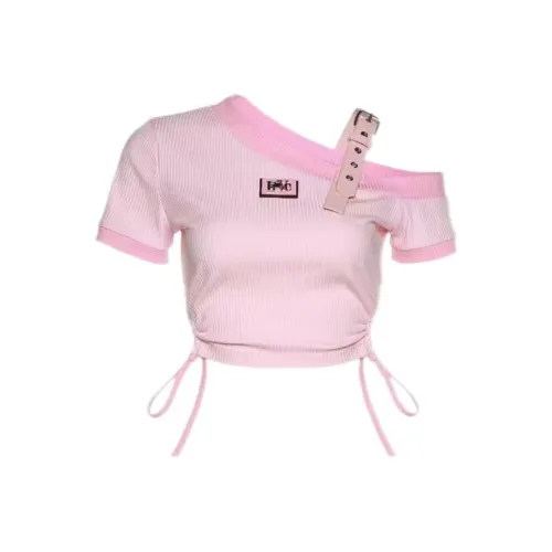 EMDPN Розовые Женские Футболки