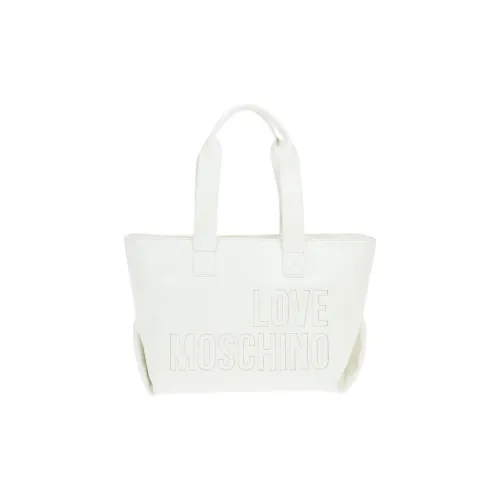 LOVE MOSCHINO ПУ (полиуретан) Сумка-тоут Сумка для покупок Сумка через плечо Сумка большая Женская Белая