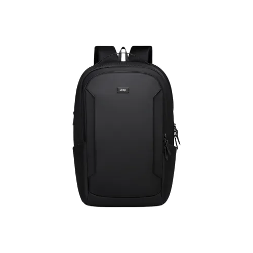 JEEP Нейлон с кожаными вставками фильм рюкзак мужской черный