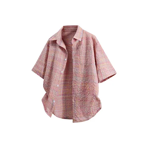 PEIMENG Розовые Мужские Рубашки