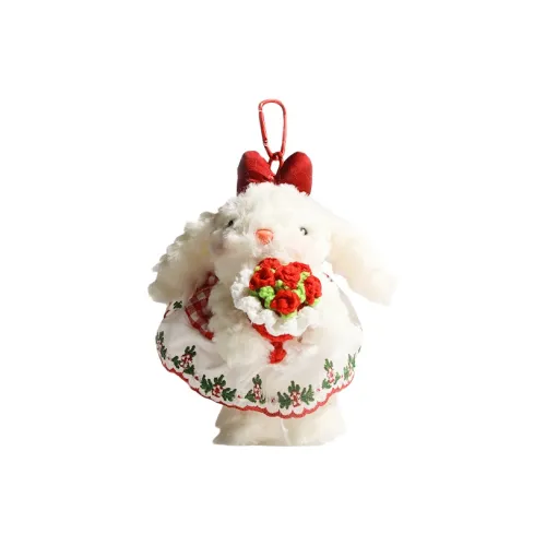 Julebaby Букет Кролик с Подвесными Ушками Кукла Плюшевая Подвеска 18 см Высота