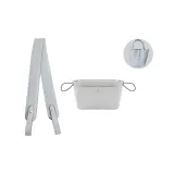 Святой Грааль Синий (Серебряная пряжка) Полностью стальная - Импортированная кожа Корзинка-сумка 18 (Внутренняя подкладка из холста)