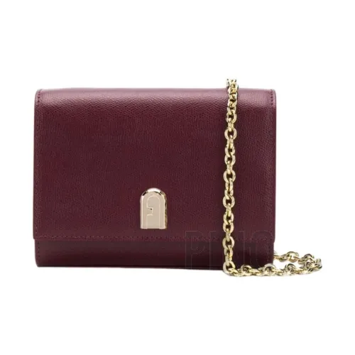 Furla 1927 Collection Кожа Сумка через плечо Сумка на плечо Стандартная Женская Бордовая Красная