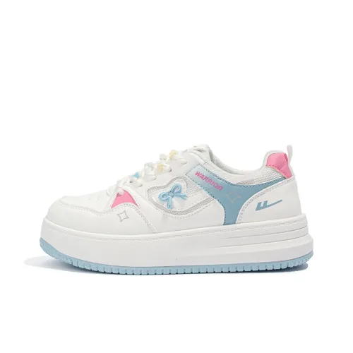 Warrior Аbrasion Resistant Lightweight And Breathable Низкие Кроссовки для Скейтбординга Женские Белые Синие Розовые Красные