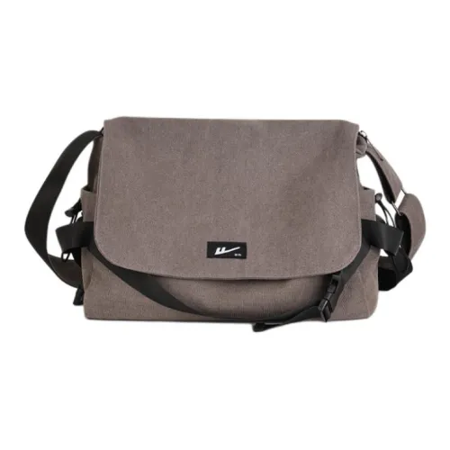 Warrior Нейлоновая Сумка через плечо Мужская Серый Черный