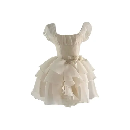 FINDSME GAGA Короткий рукав Платье Женское