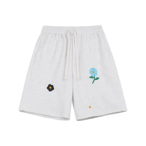 YINLEI Бело-серые Унисекс Повседневные шорты
