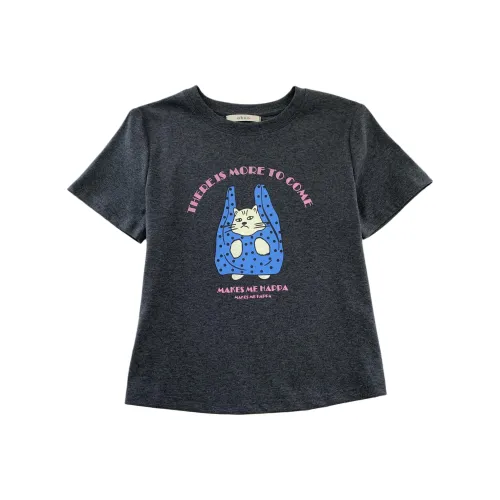 OUBO Черно-серые Женские Футболки