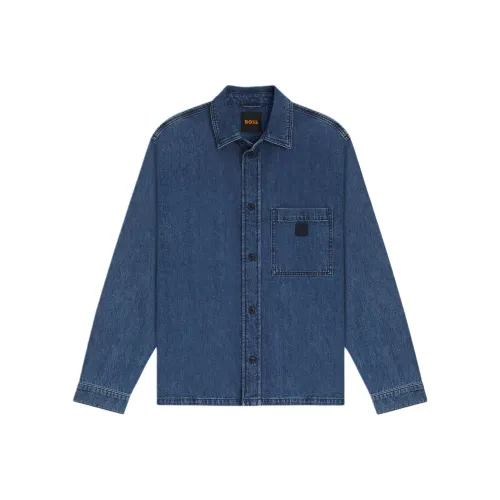 Hugo Boss Рубашка Мужская Темно-синяя