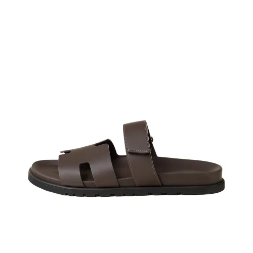 HERMES Chypre Слипоны Мужской Коричневый
